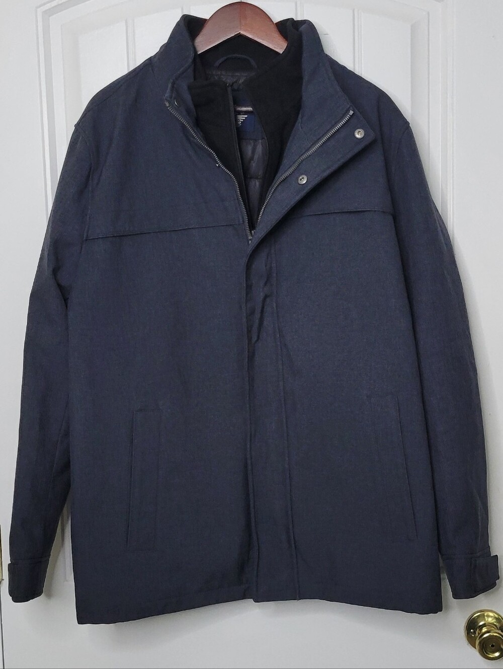 Dockers Men's Dark Gray Performance Zip Jacket